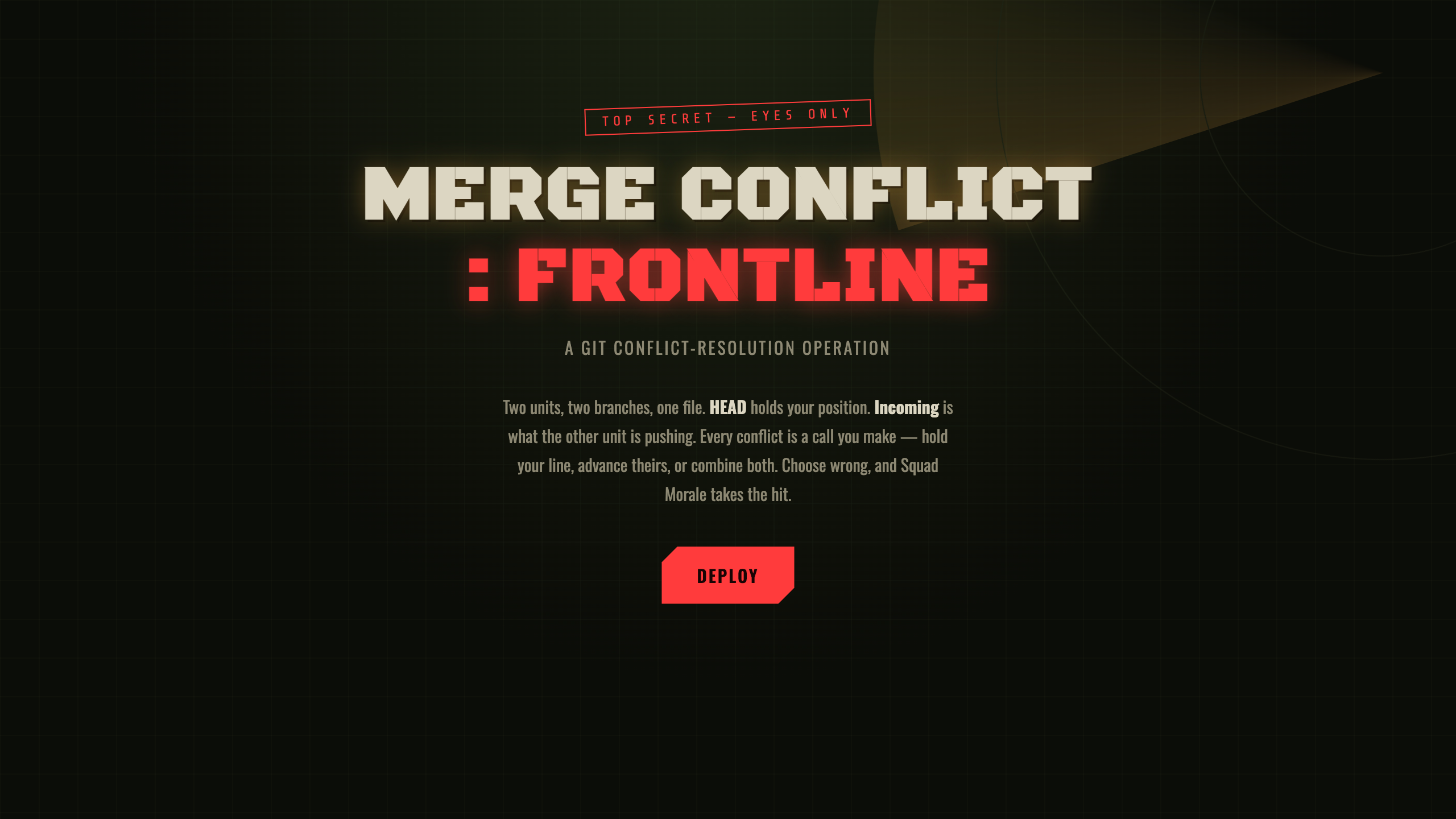 Merge Conflict: Frontline