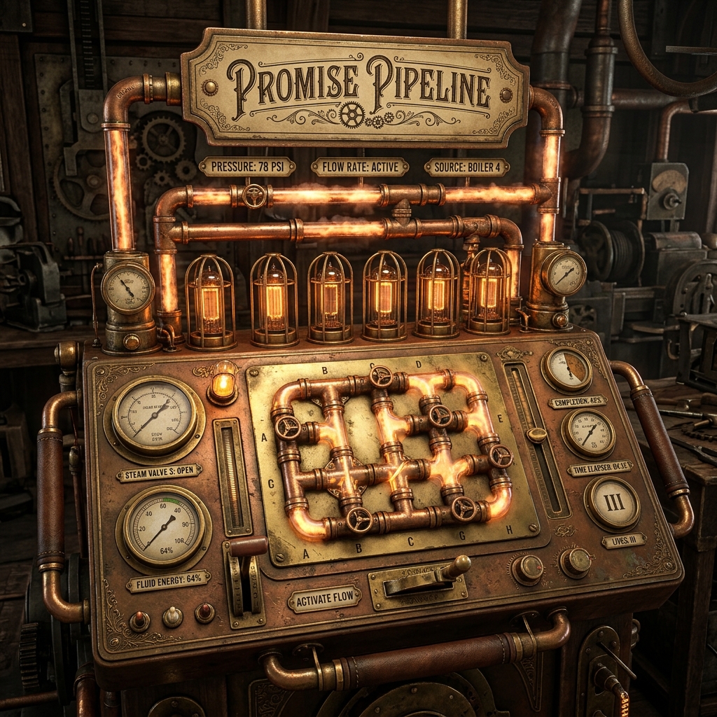 Promise Pipeline: Steampunk Flow