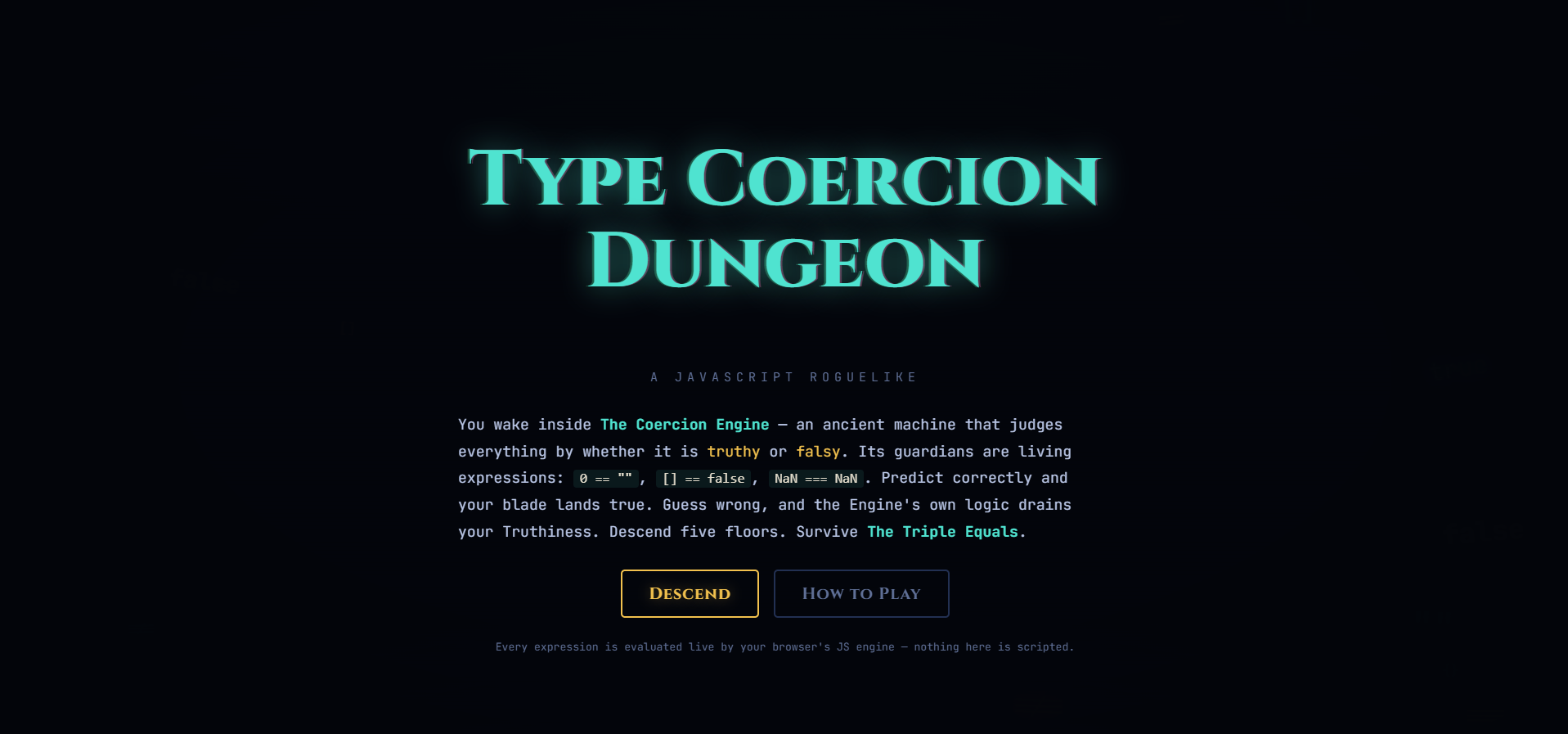 Type Coercion Dungeon