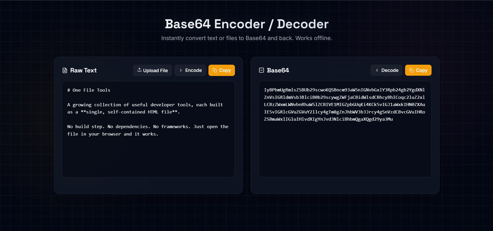 Base64 Encoder / Decoder