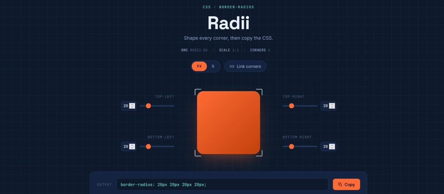 Radii - Border Radius Generator