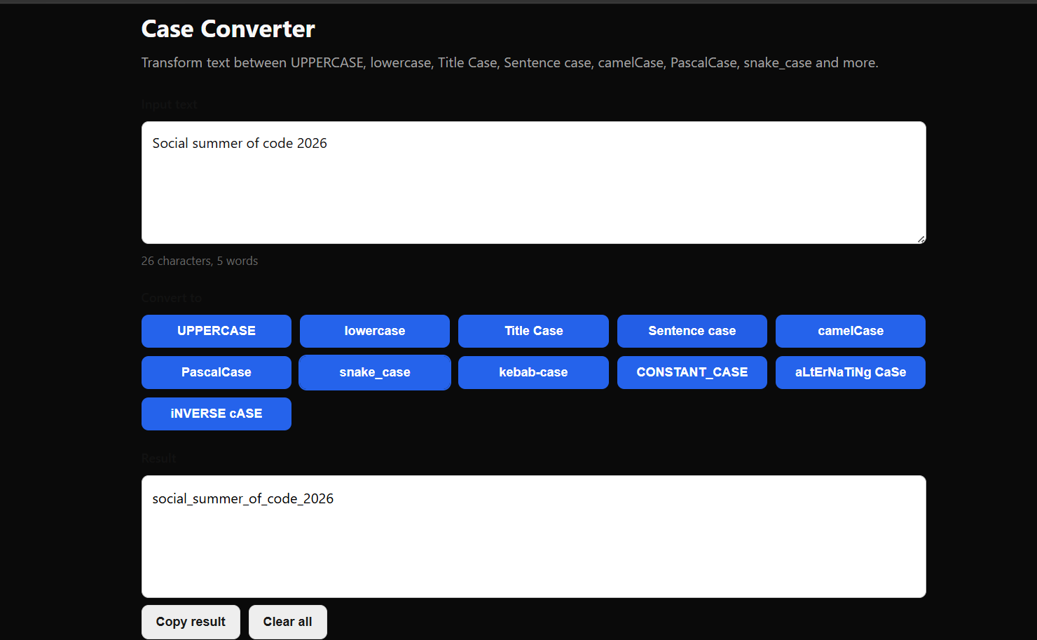 Case Converter