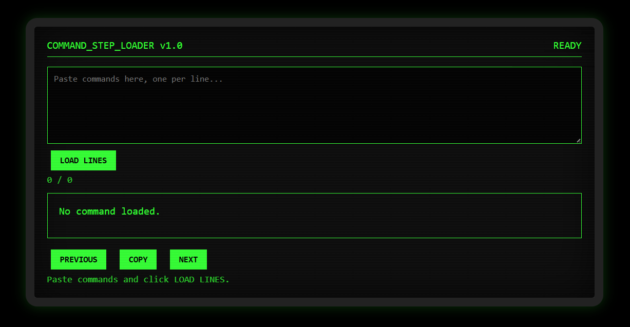 Command Step Loader