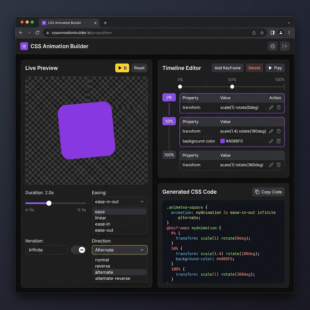 CSS Animation Builder