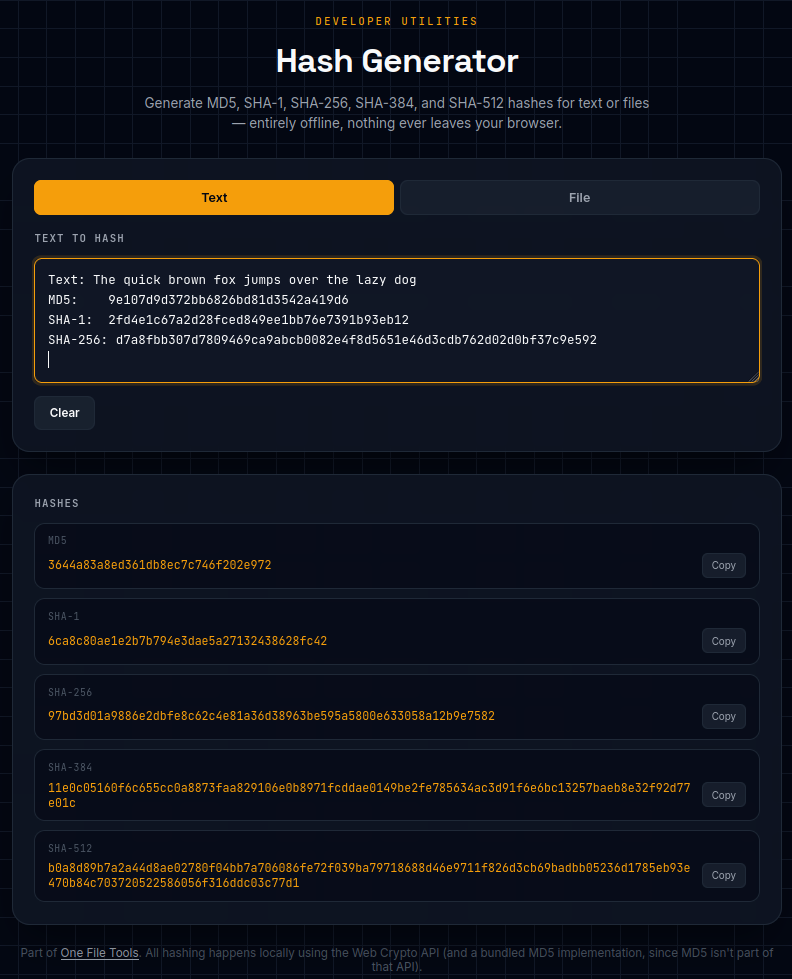 Hash Generator (v2)
