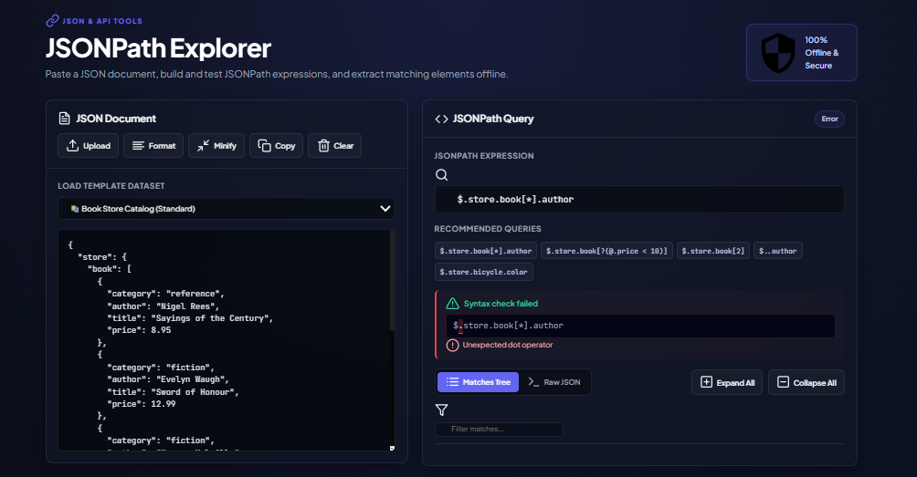 JSON Path Explorer