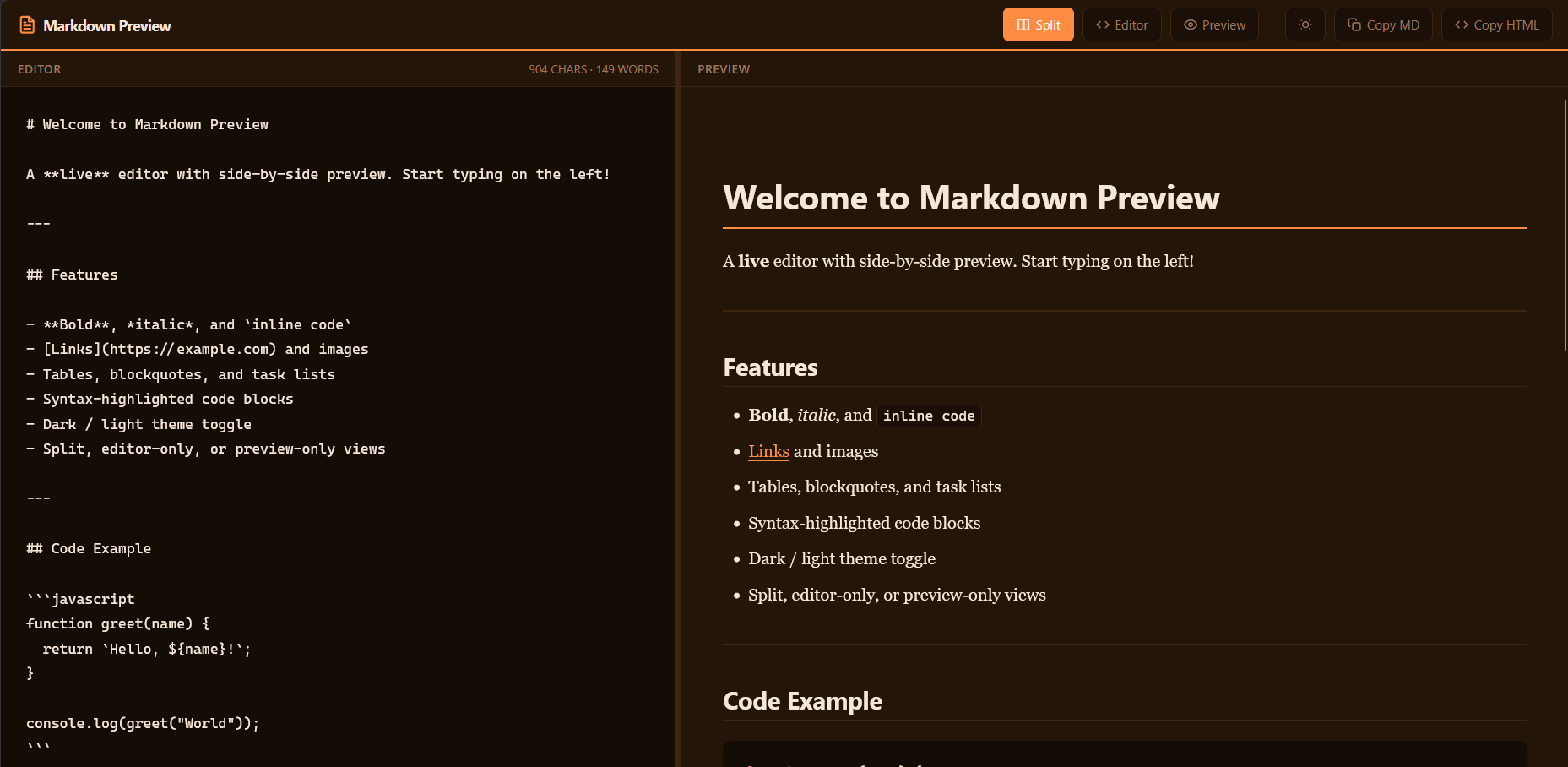 Markdown Previewer