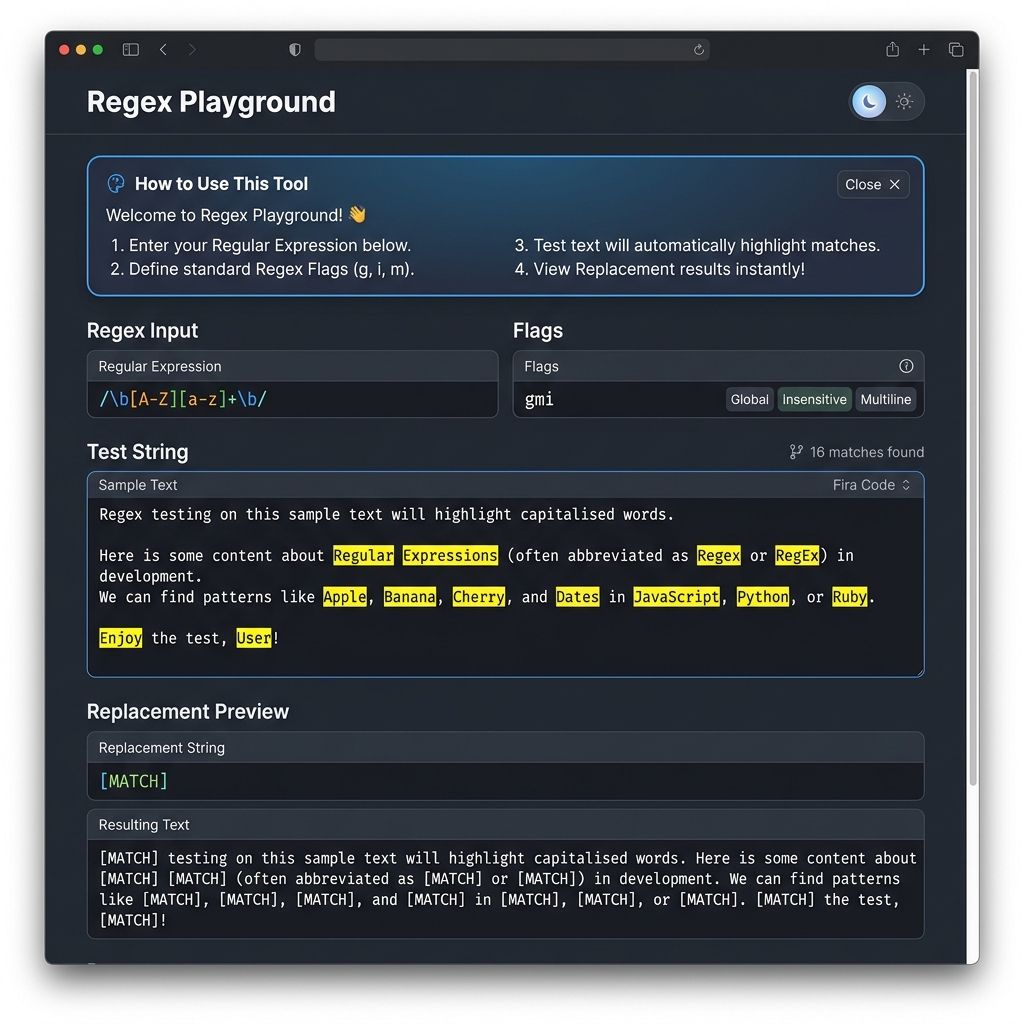 Regex Playground
