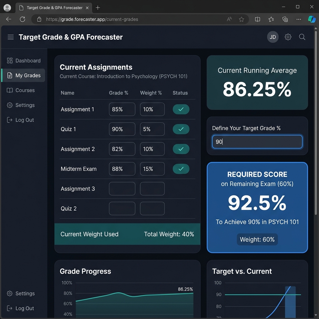 Target Grade Forecaster